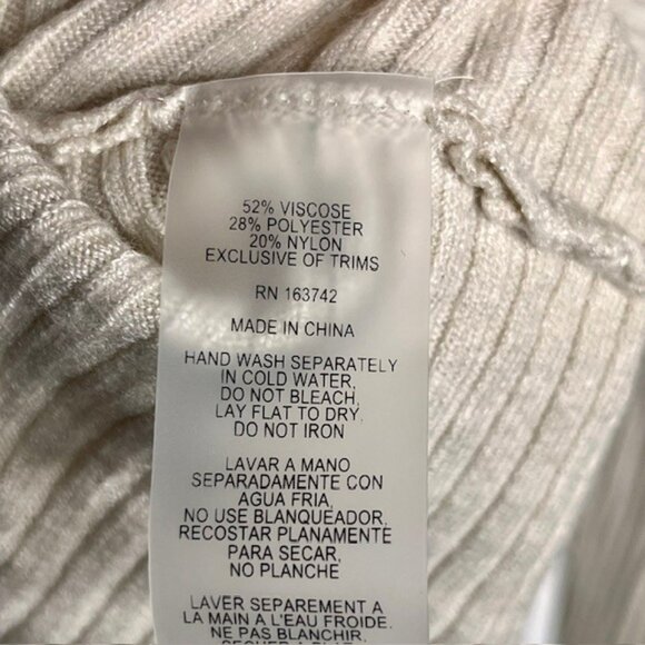 Liv Milano YUMMY Pullover Rhinestone Studded Knit Sweater - Ivory - M - Picture 9 of 10